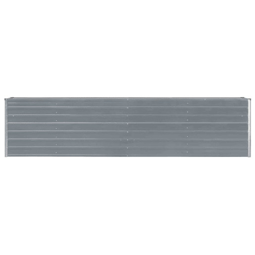 Canteiro elevado plantas flores jardim 320 x 40 x 77 cm aço galvanizado cinza 02_0000801