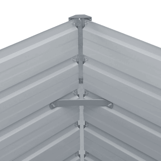 Floreira 160 x 80 x 45 cm aço galvanizado marrom 02_0000794