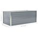 Jardinera cm acero galvanizado Jardinera cm acero galvanizado Gris