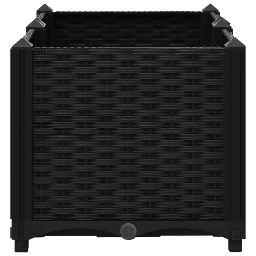Canteiro elevado plantas flores jardim 80 x 40 x 38 cm polipropileno preto 02_0000947