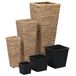 Jardinera arriate elevado plantas flores jardín piezas jacinto Jardinera arriate elevado plantas flores jardín piezas jacinto Marrón
