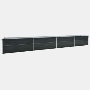 Canteiro elevado plantas flores jardim aço galvanizado 600 x 80 x 45 cm antracite 02_0001130
