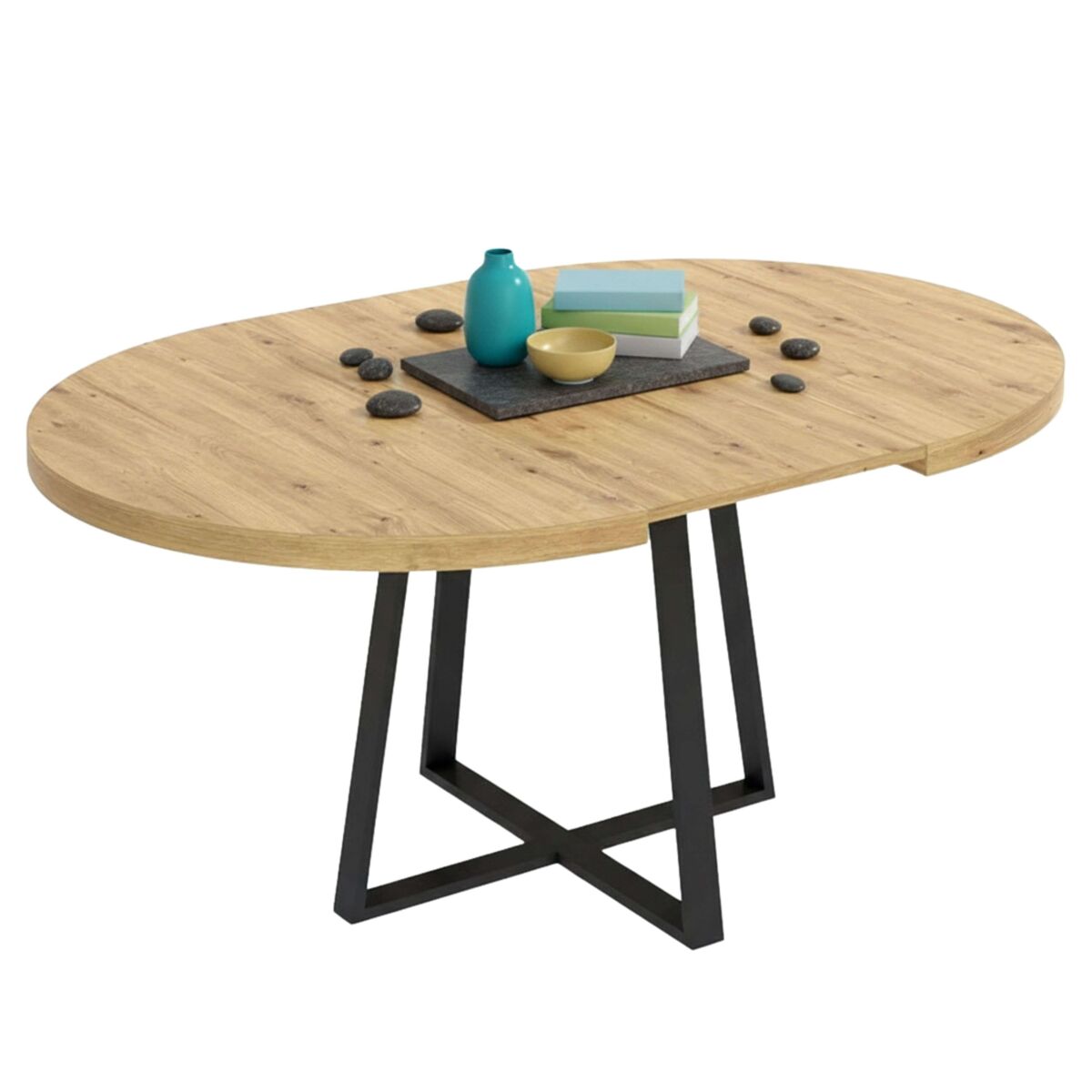 Mesa Comedor Redonda Extensible Aduna 4-6 comensales