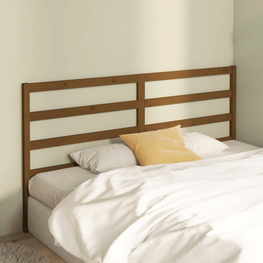 Cabeceira - Cabeceira de cama 206x4x100 cm pinho maciço castanho mel