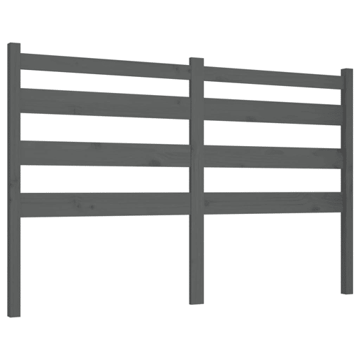Cabeceira - Cabeceira de cama 206x4x100 cm pinho maciço cinzento