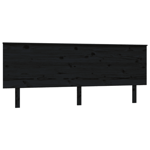 Cabeceira - Cabeceira de cama 204x6x82,5 cm pinho maciço preto