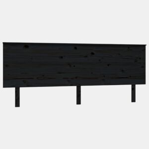 Cabeceira - Cabeceira de cama 204x6x82,5 cm pinho maciço preto