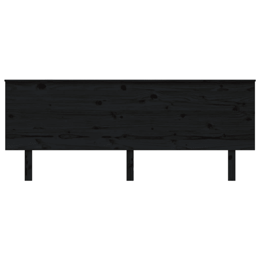 Cabeceira - Cabeceira de cama 204x6x82,5 cm pinho maciço preto