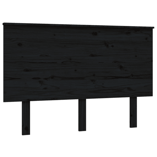 Cabeceira - Cabeceira de cama 124x6x82,5 cm pinho maciço preto