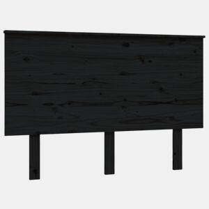 Cabeceira - Cabeceira de cama 124x6x82,5 cm pinho maciço preto
