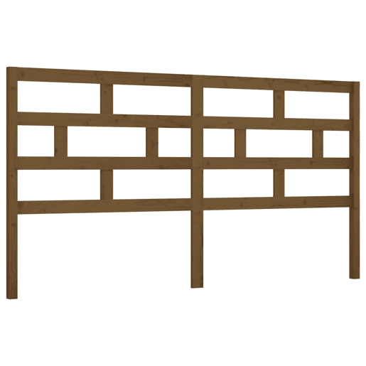 Cabeceira - Cabeceira de cama 186x4x100 cm pinho maciço castanho mel