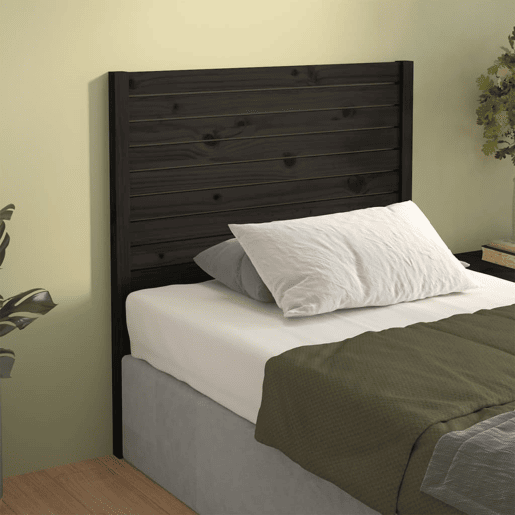 Cabeceira - Cabeceira de cama 96x4x100 cm pinho maciço preto
