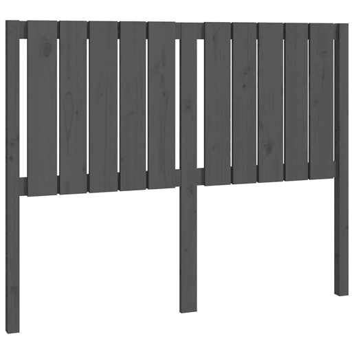 Cabeceira - Cabeceira de cama 125,5x4x100 cm pinho maciço cinzento