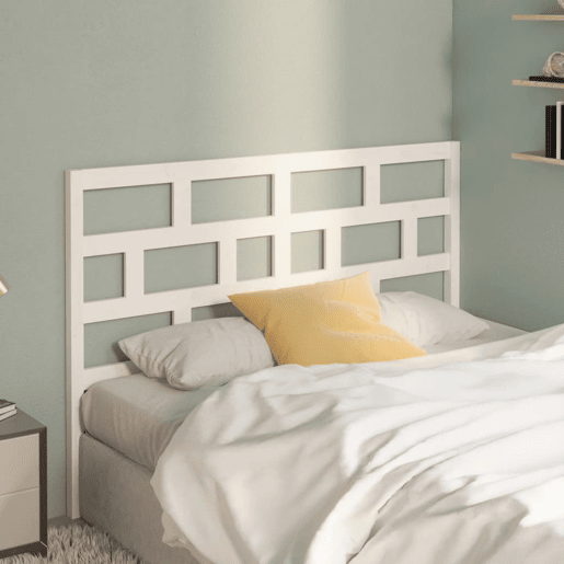 Cabeceira - Cabeceira de cama 166x4x100 cm pinho maciço branco