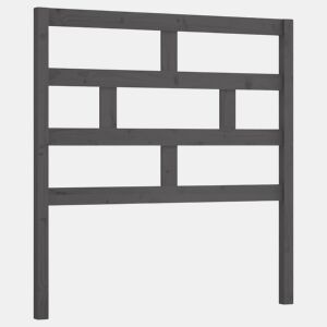 Cabeceira - Cabeceira de cama 96x4x100 cm pinho maciço cinzento
