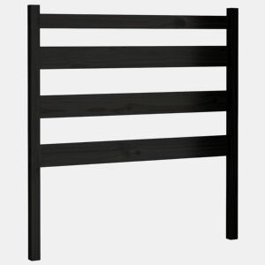 Cabeceira - Cabeceira de cama 81x4x100 cm pinho maciço preto