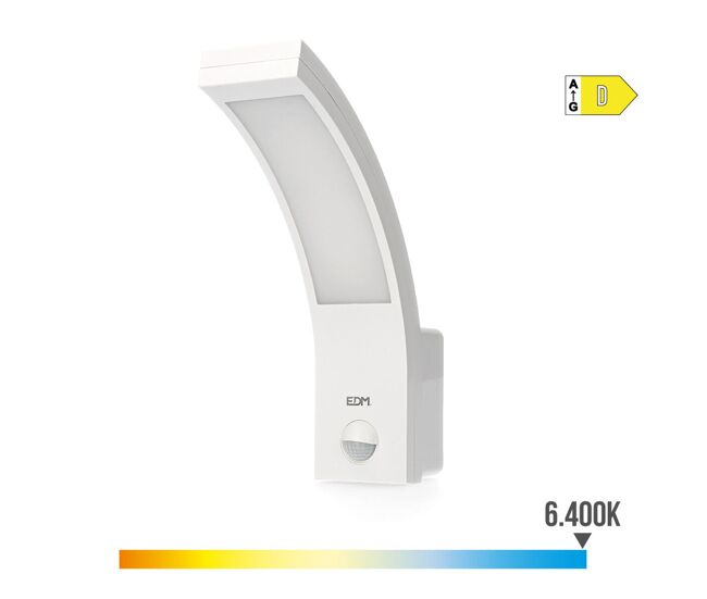 Aplique de pared edm 32536 polipropileno a b 10 w 750 lm blanco exterior (6400 k)