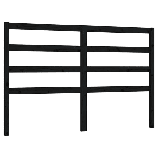 Cabeceira - Cabeceira de cama 146x4x100 cm pinho maciço preto
