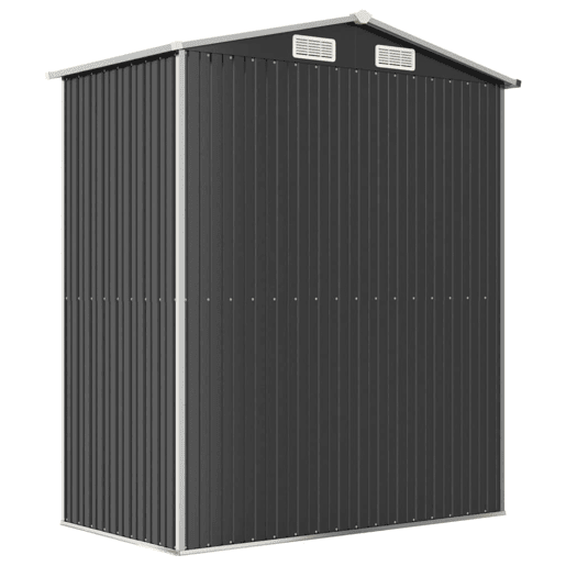 Abrigo de jardim, cabana, casa de armazenamento, galpão ao ar livre, ferramentas robustas, 192 x 108 x 223 cm, aço galvanizado antracite 02_0022194