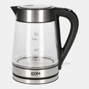 Chaleira de Água Elétrica com Luz LED EDM 07657 Cristal 1850-2200 W 1,7 L