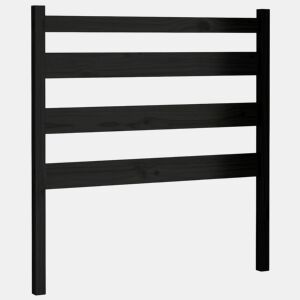 Cabeceira - Cabeceira de cama 96x4x100 cm pinho maciço preto