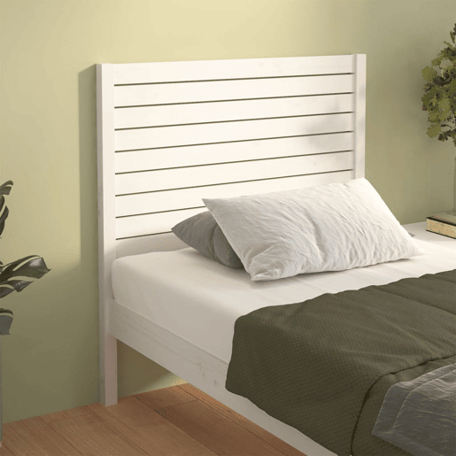 Cabeceira - Cabeceira de cama 81x4x100 cm pinho maciço branco