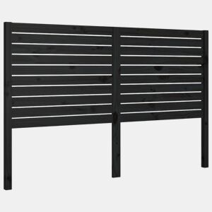 Cabeceira - Cabeceira de cama 126x4x100 cm pinho maciço preto