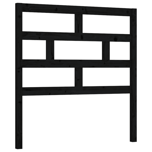Cabeceira - Cabeceira de cama 106x4x100 cm pinho maciço preto