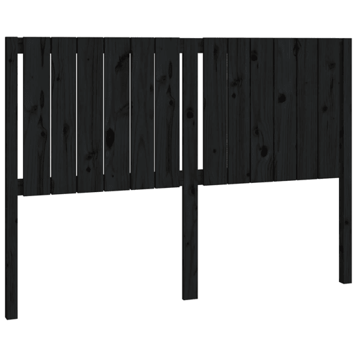 Cabeceira - Cabeceira de cama 145,5x4x100 cm pinho maciço preto