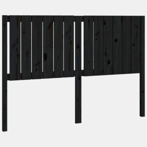 Cabeceira - Cabeceira de cama 145,5x4x100 cm pinho maciço preto