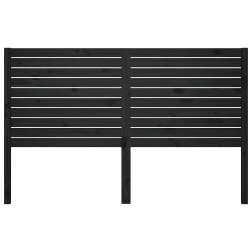 Cabeceira - Cabeceira de cama 156x4x100 cm pinho maciço preto