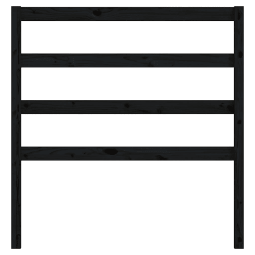 Cabeceira - Cabeceira de cama 81x4x100 cm pinho maciço preto