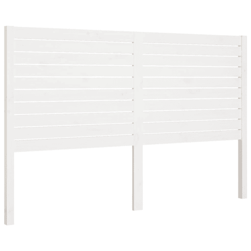 Cabeceira - Cabeceira de cama 126x4x100 cm pinho maciço branco