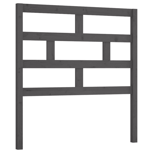 Cabeceira - Cabeceira de cama 81x4x100 cm pinho maciço cinzento