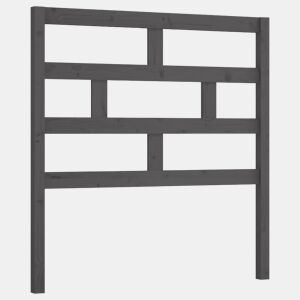 Cabeceira - Cabeceira de cama 81x4x100 cm pinho maciço cinzento