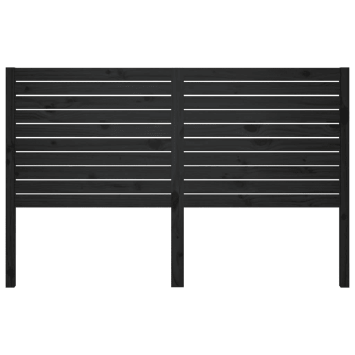 Cabeceira - Cabeceira de cama 146x4x100 cm pinho maciço preto