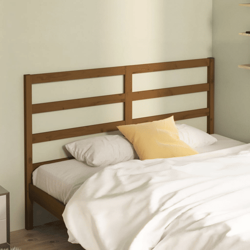 Cabeceira - Cabeceira de cama 166x4x100 cm pinho maciço castanho mel