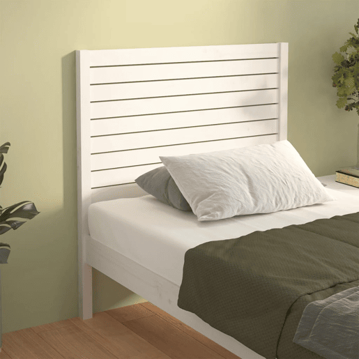 Cabeceira - Cabeceira de cama 96x4x100 cm pinho maciço branco