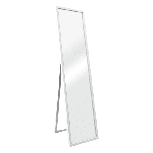 Espelho inclinável de pé psique 150 x 35 cm branco 03_0007973