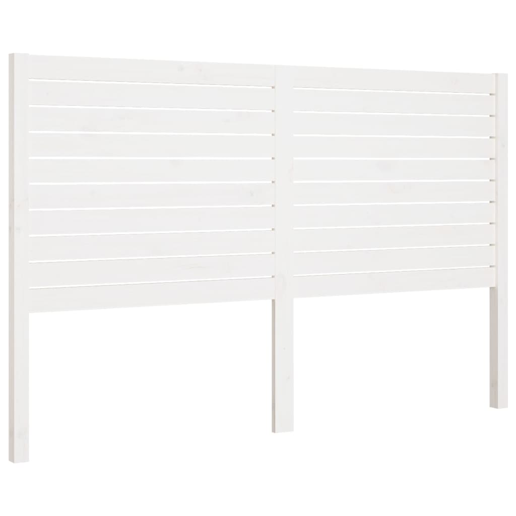 cabecero cama - mueble cabecero madera maciza de pino blanco 206x4x100 cm