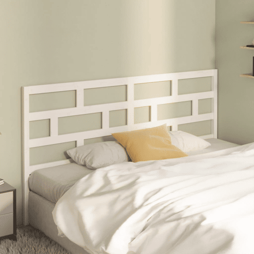 Cabeceira - Cabeceira de cama 186x4x100 cm pinho maciço branco