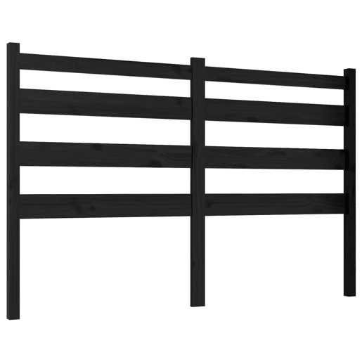 Cabeceira - Cabeceira de cama 166x4x100 cm pinho maciço preto