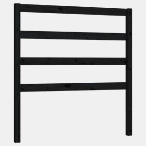 Cabeceira - Cabeceira de cama 96x4x100 cm pinho maciço preto