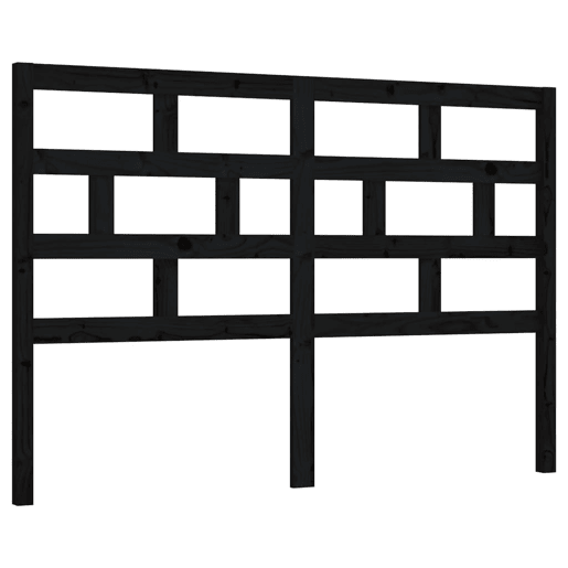 Cabeceira - Cabeceira de cama 156x4x100 cm pinho maciço preto