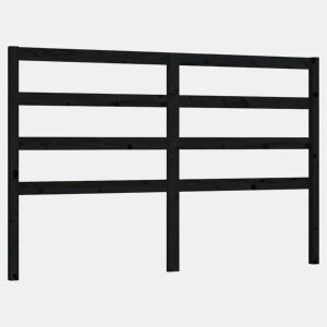 Cabeceira - Cabeceira de cama 166x4x100 cm pinho maciço preto