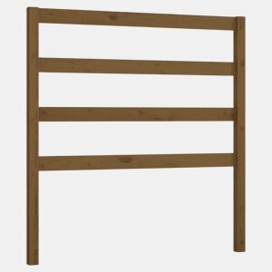 Cabeceira - Cabeceira de cama 81x4x100 cm pinho maciço castanho mel