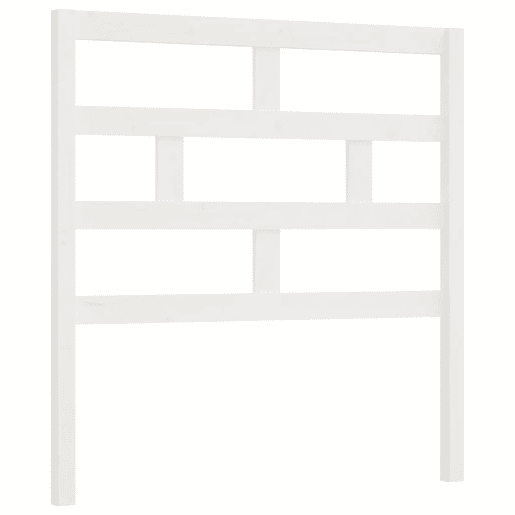 Cabeceira - Cabeceira de cama 96x4x100 cm pinho maciço branco
