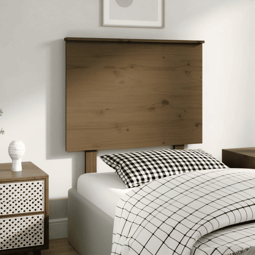 Cabeceira - Cabeceira de cama 79x6x82,5 cm pinho maciço castanho mel