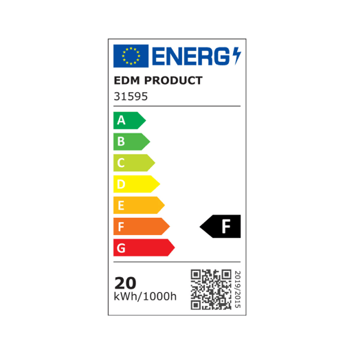 Candeeiro de teto EDM 31595 Branco Alumínio Plástico 20 W 22,5 x 22,5 x 4 cm (6400 K)