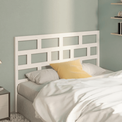 Cabeceira - Cabeceira de cama 146x4x100 cm pinho maciço branco